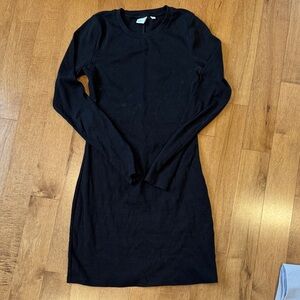 TNA Long Sleeved Ribbed T-Shirt Dress